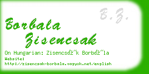 borbala zisencsak business card